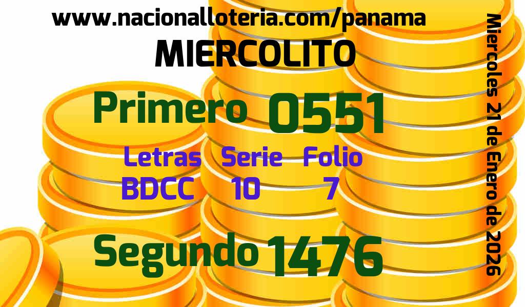 Resultados Miercolito del Mi&eacute;rcoles 21 de Enero de 2026