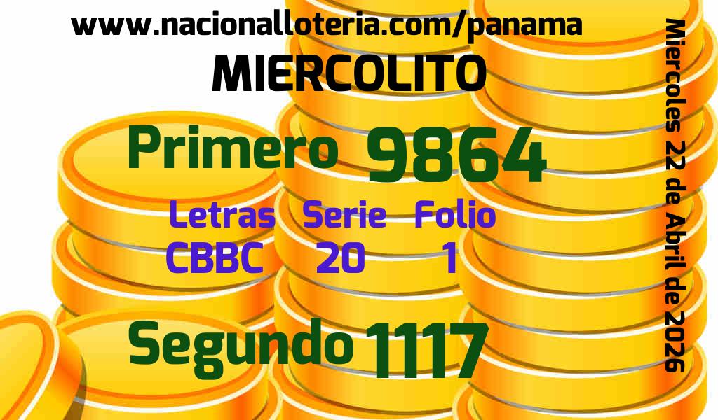 Resultados Miercolito del Mi&eacute;rcoles 22 de Abril de 2026