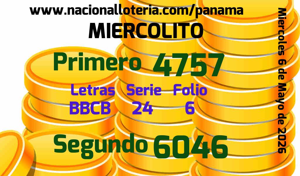 Resultados Miercolito del Mi&eacute;rcoles 6 de Mayo de 2026