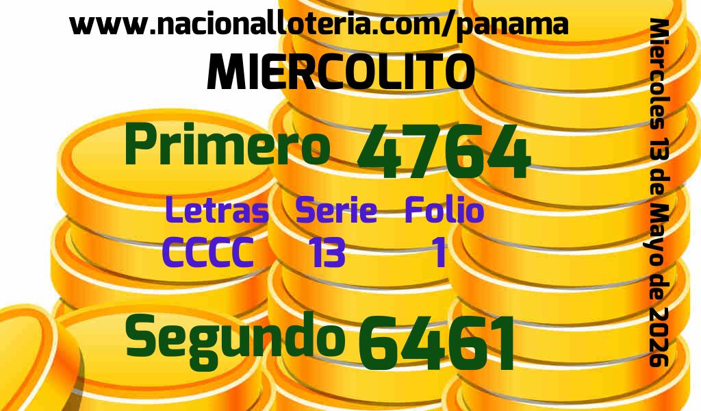 Resultados Miercolito del Mi&eacute;rcoles 13 de Mayo de 2026