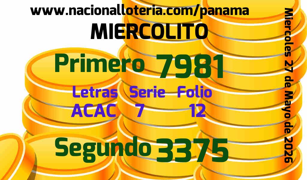 Resultados Miercolito del Mi&eacute;rcoles 27 de Mayo de 2026