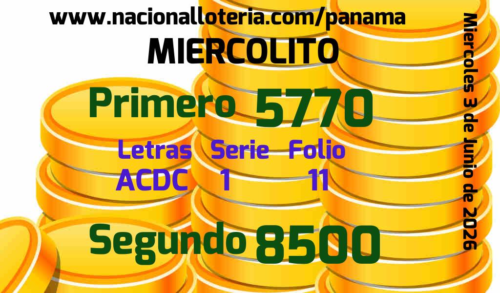 Resultados Miercolito del Mi&eacute;rcoles 3 de Junio de 2026