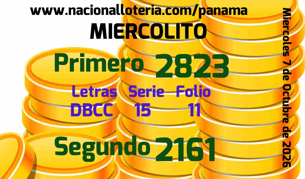 Resultados Miercolito del Mi&eacute;rcoles 7 de Octubre de 2026
