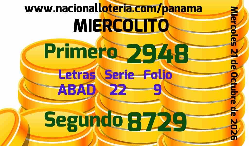 Resultados Miercolito del Mi&eacute;rcoles 21 de Octubre de 2026