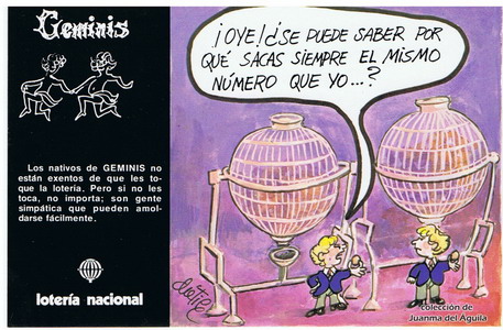 La Lotería Nacional y el signo de Geminis