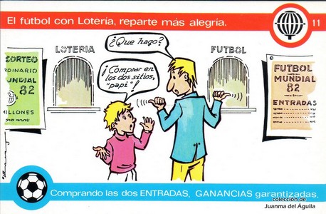 El fútbol con Loterí­a, reparte más alegrí­a.