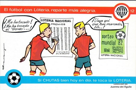 El fútbol con Loterí­a, reparte más alegrí­a.