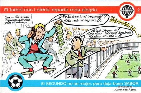 El fútbol con Loterí­a, reparte más alegrí­a.