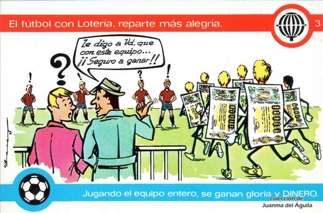 El fútbol con Loterí­a, reparte más alegrí­a.