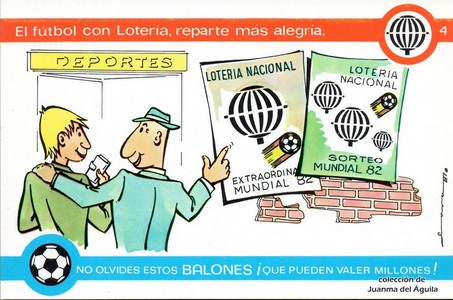 El fútbol con Loterí­a, reparte más alegrí­a.