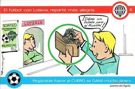 El fútbol con Loterí­a, reparte más alegrí­a.