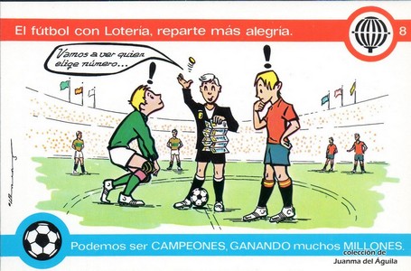 El fútbol con Loterí­a, reparte más alegrí­a.
