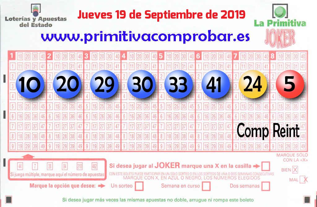 Primitiva del 2019-09-19
