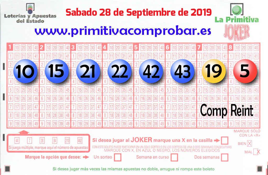 Primitiva del 2019-09-28
