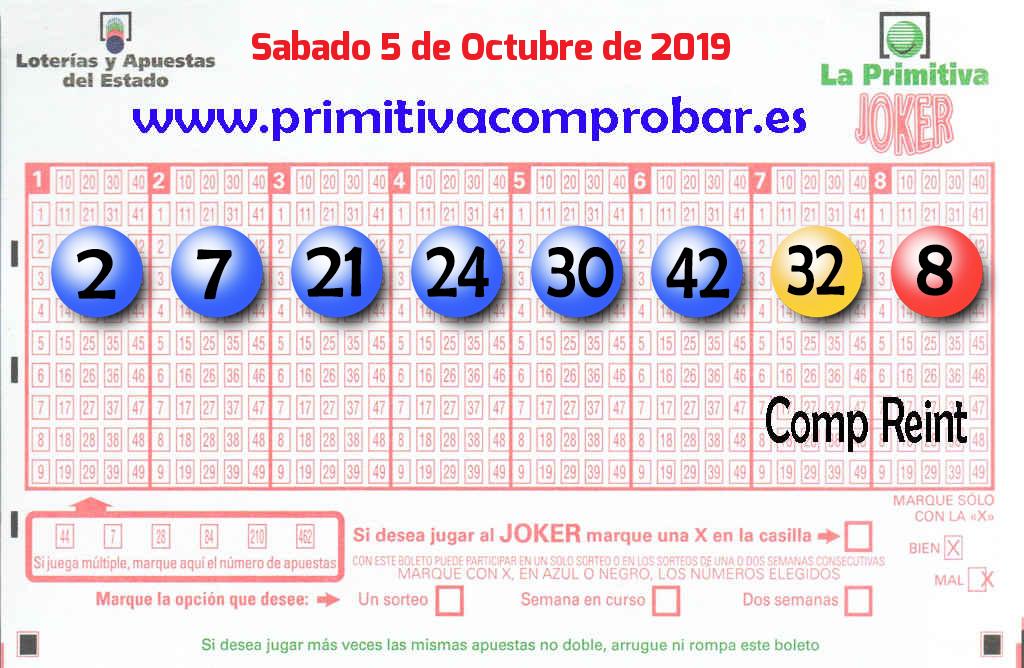 Primitiva del 2019-10-05