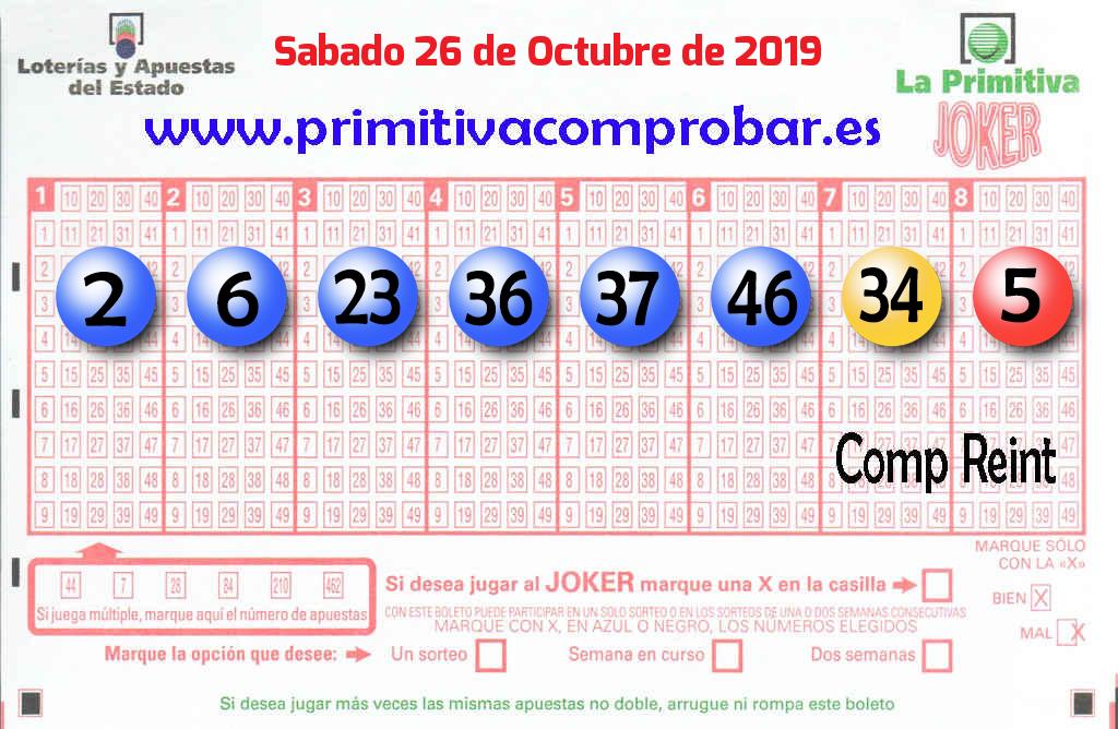 Primitiva del 2019-10-26