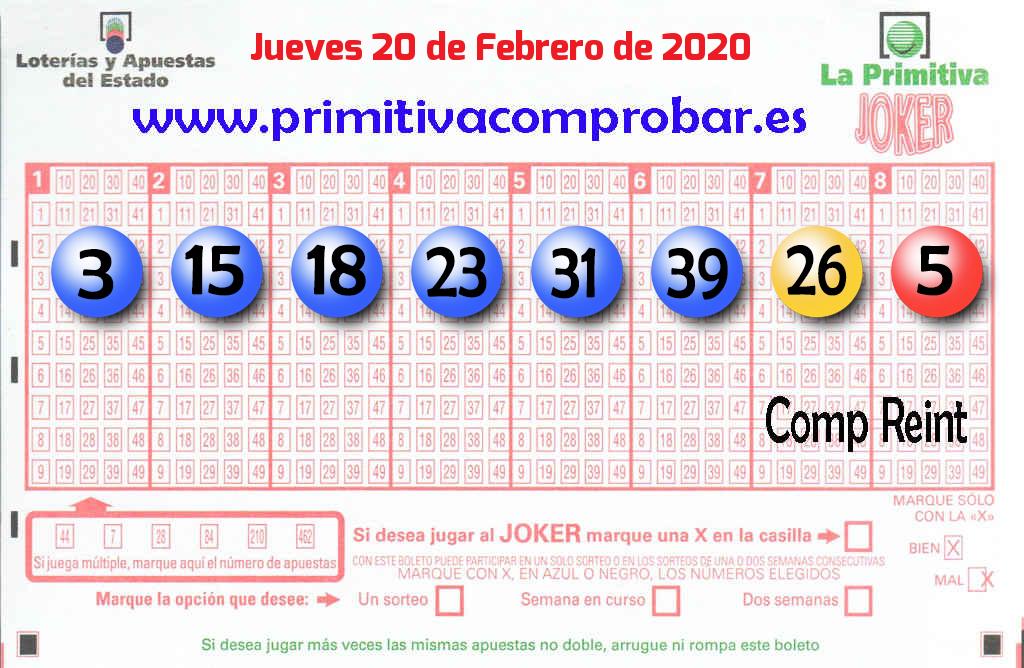 Primitiva del 2020-02-20
