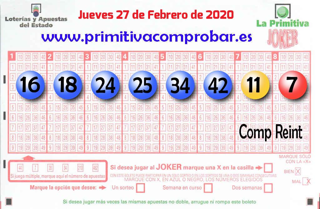 Primitiva del 2020-02-27