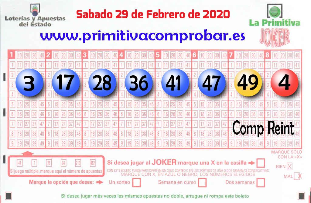 Primitiva del 2020-02-29