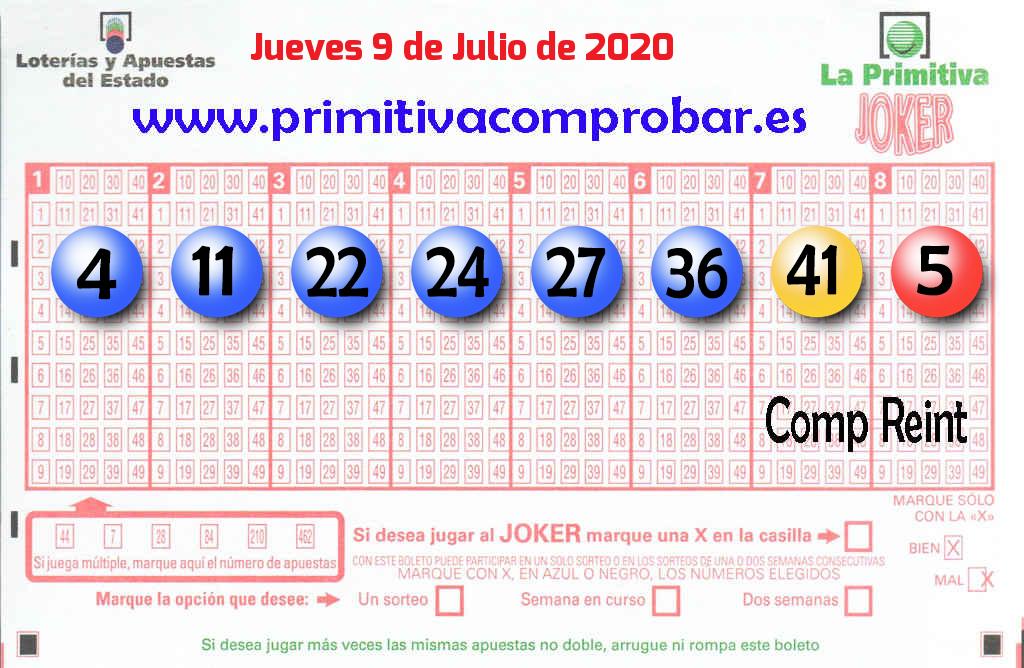 Primitiva del 2020-07-09