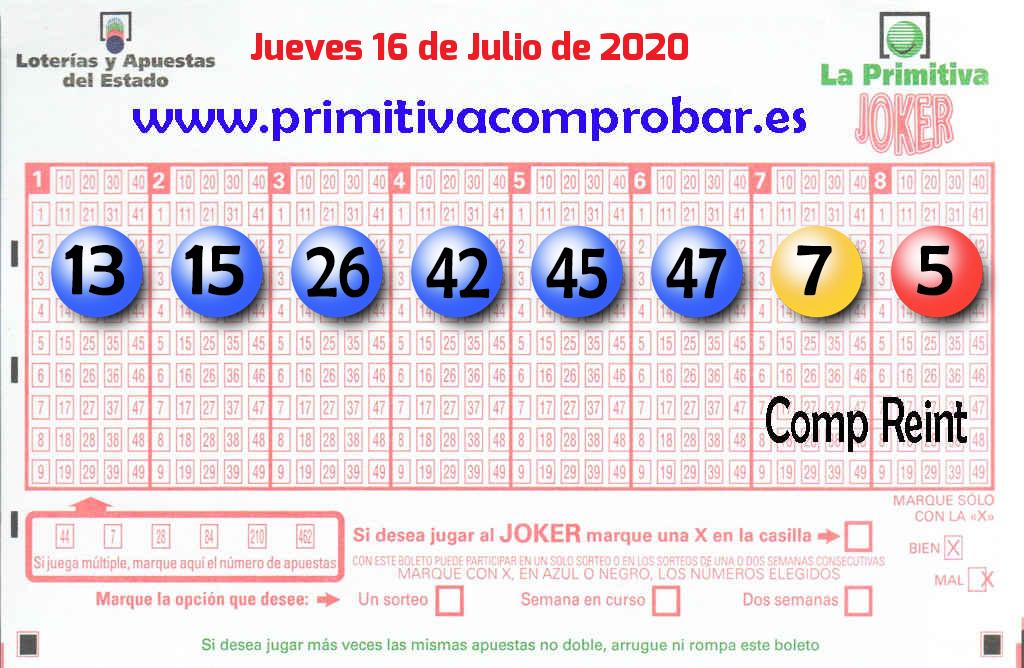 Primitiva del 2020-07-16