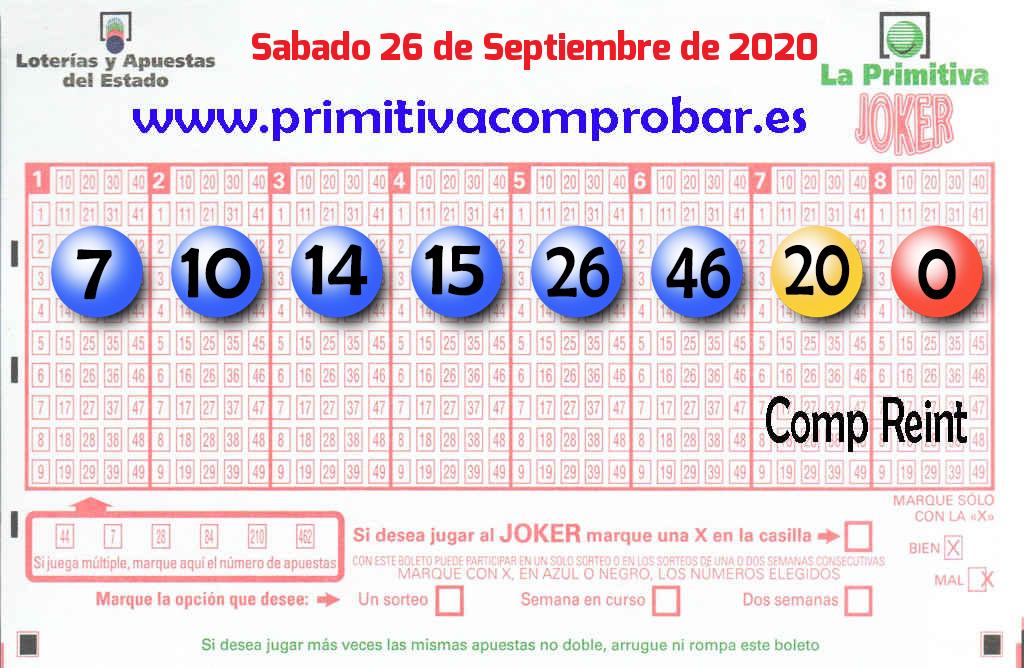 Primitiva del 2020-09-26