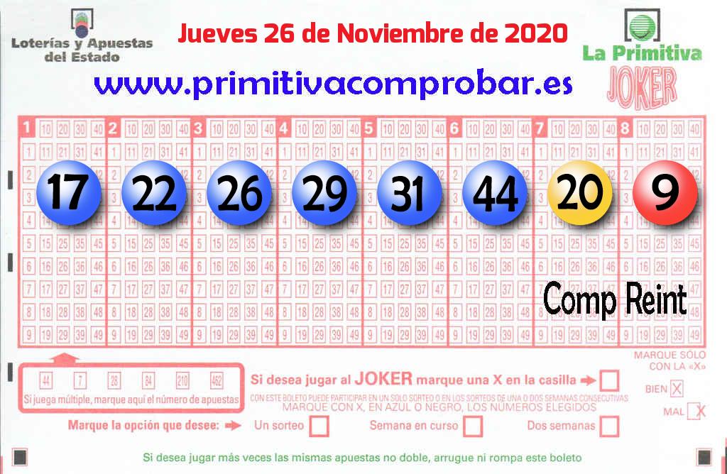 Primitiva del 2020-11-26