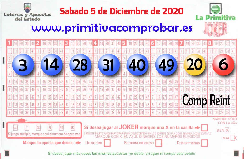 Primitiva del 2020-12-05
