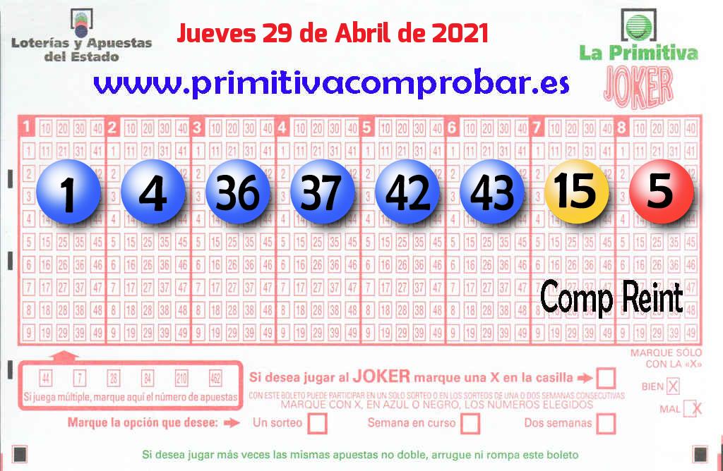 Primitiva del 2021-04-29