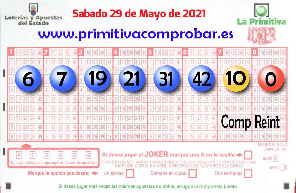 Primitiva del 2021-05-29