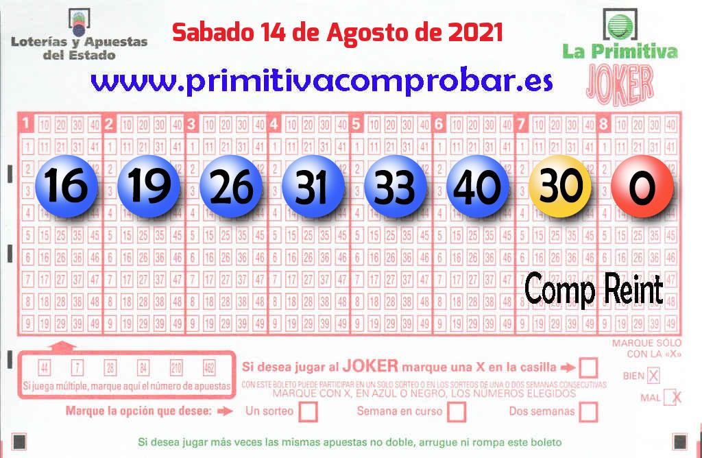 Primitiva del 2021-08-14