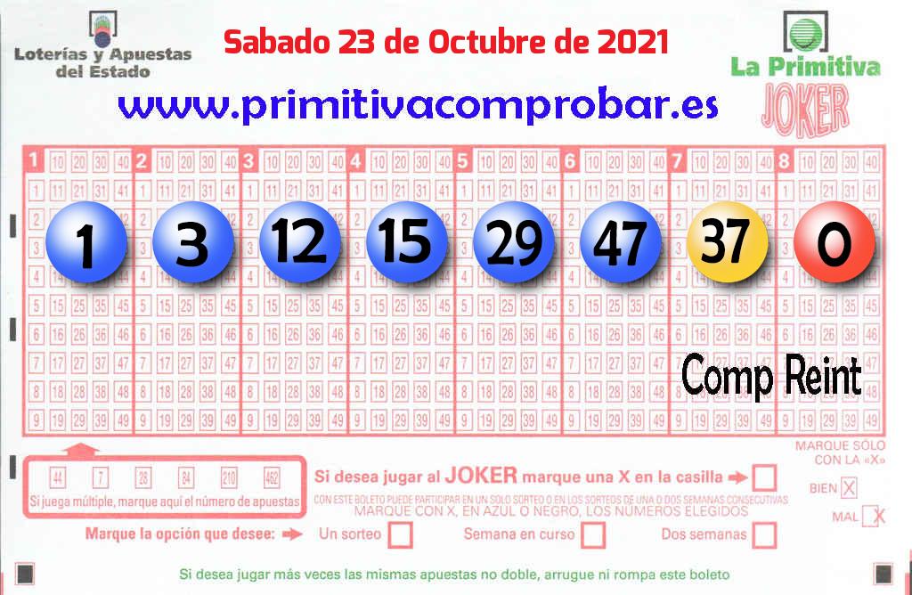 Primitiva del 2021-10-23