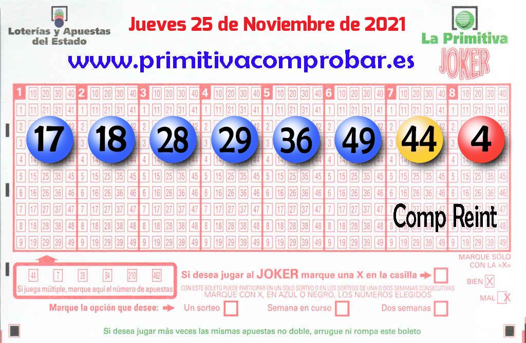 Primitiva del 2021-11-25