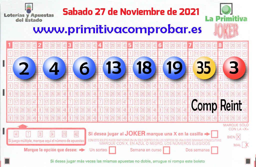 Primitiva del 2021-11-27