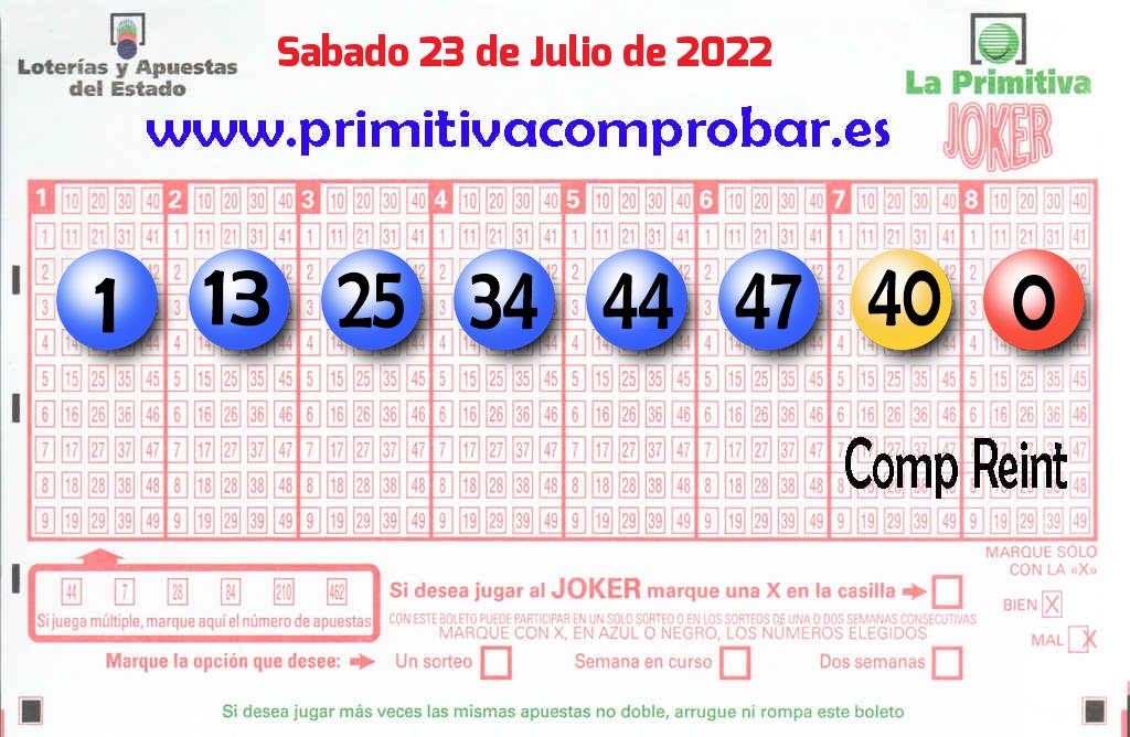 Primitiva del 2022-07-23