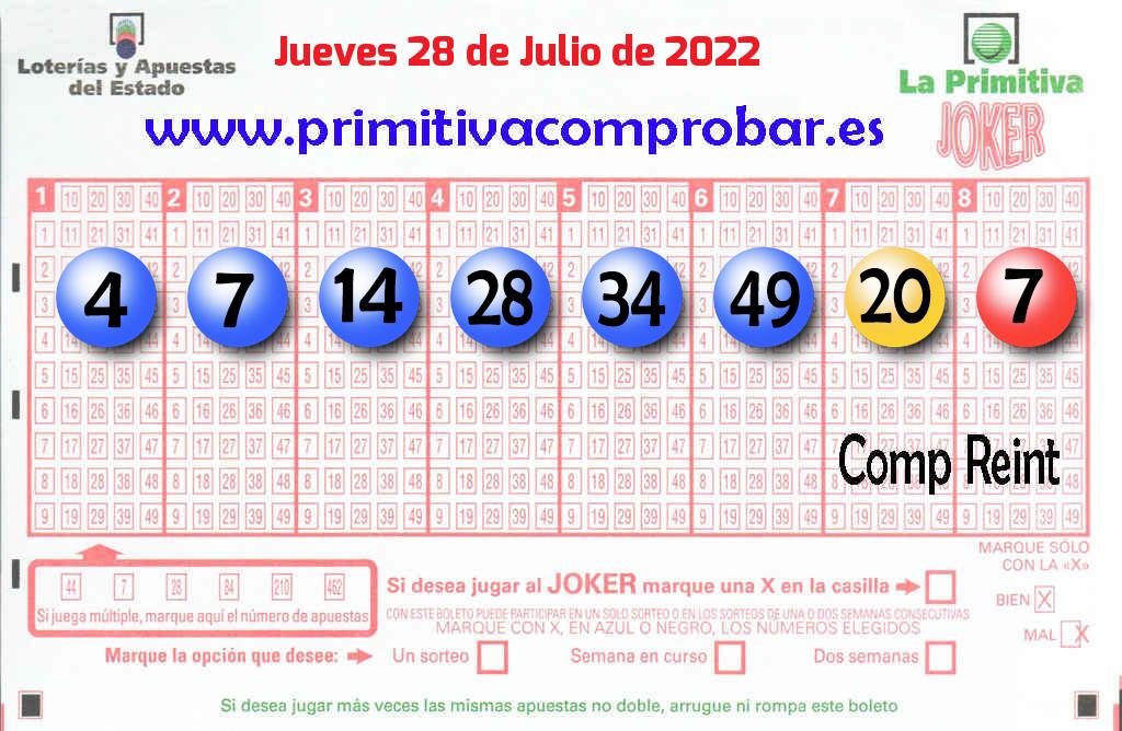 Primitiva del 2022-07-28