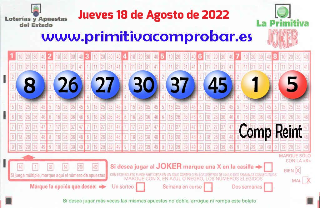 Primitiva del 2022-08-18