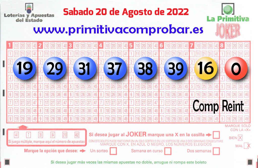 Primitiva del 2022-08-20