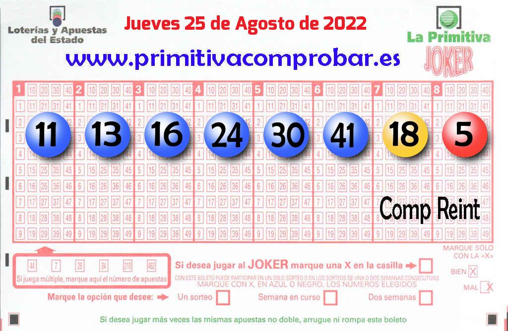 Primitiva del 2022-08-25