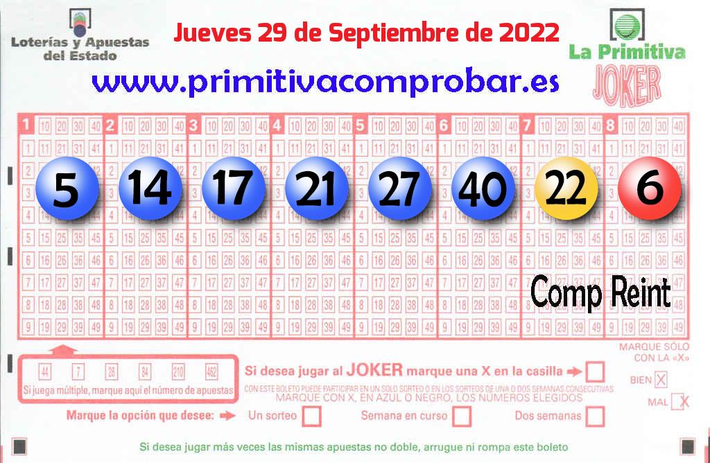 Primitiva del 2022-09-29