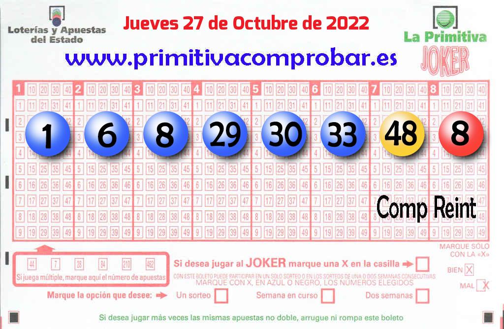 Primitiva del 2022-10-27