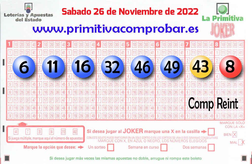 Primitiva del 2022-11-26