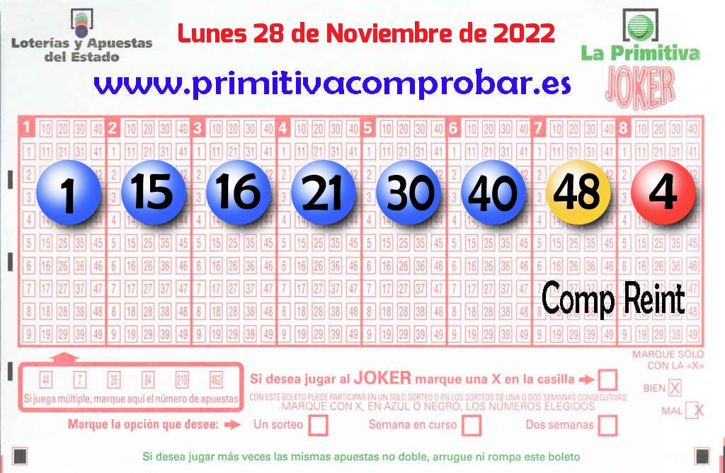 Primitiva del 2022-11-28