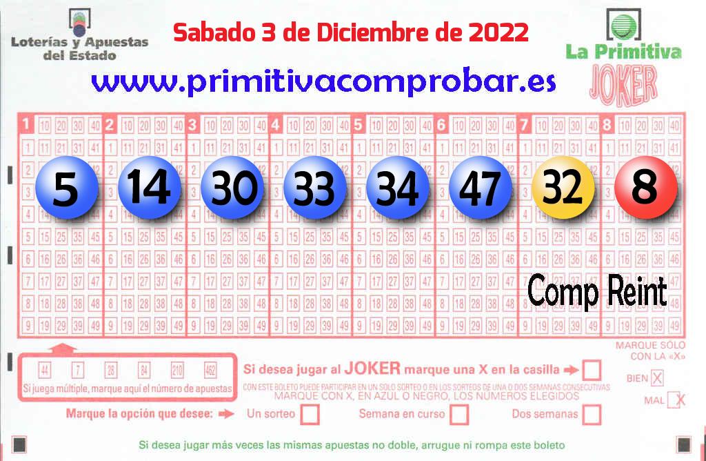 Primitiva del 2022-12-03