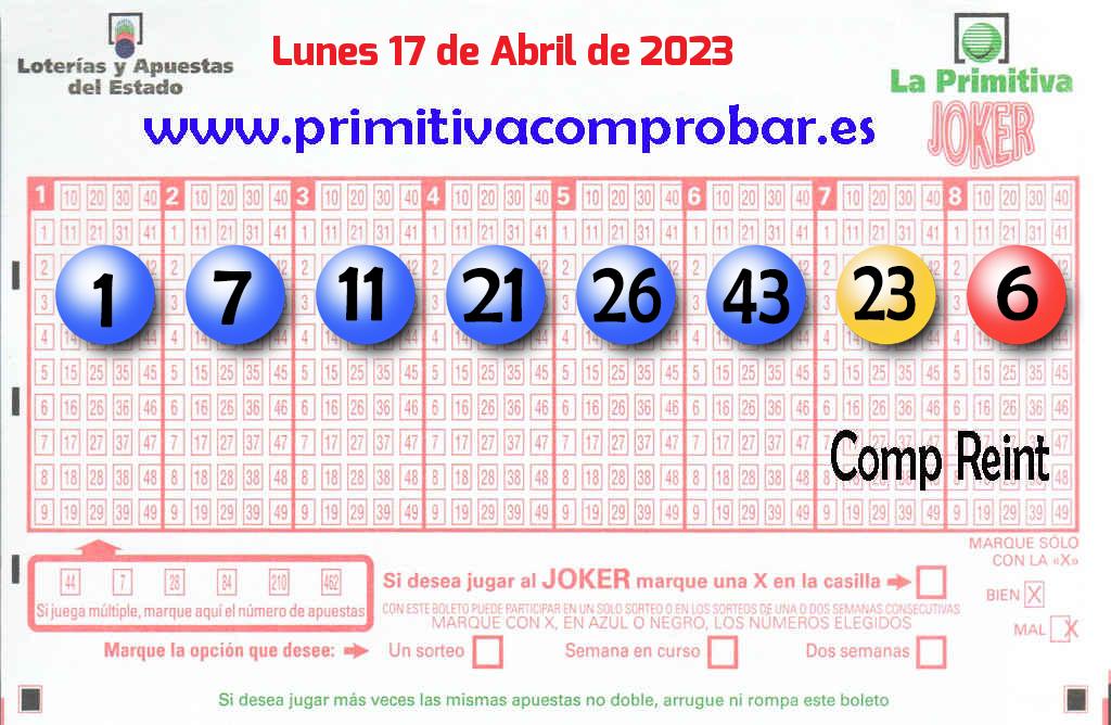 Primitiva del 2023-04-17