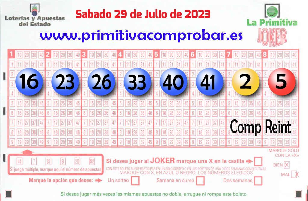 Primitiva del 2023-07-29