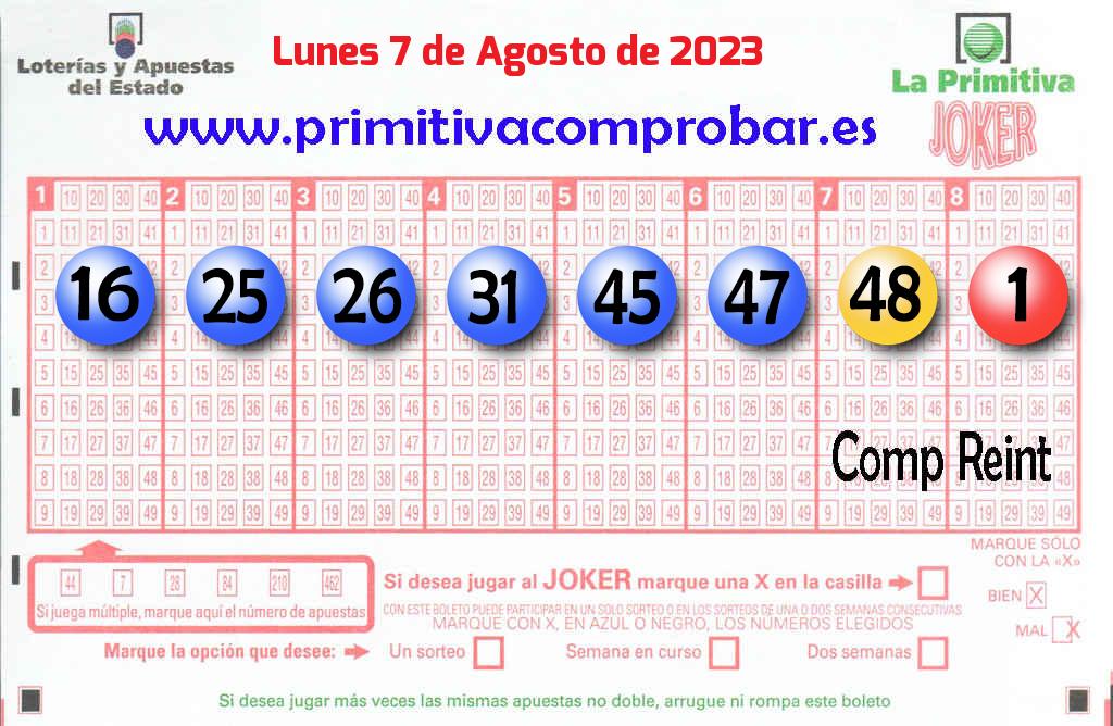 Primitiva del 2023-08-07