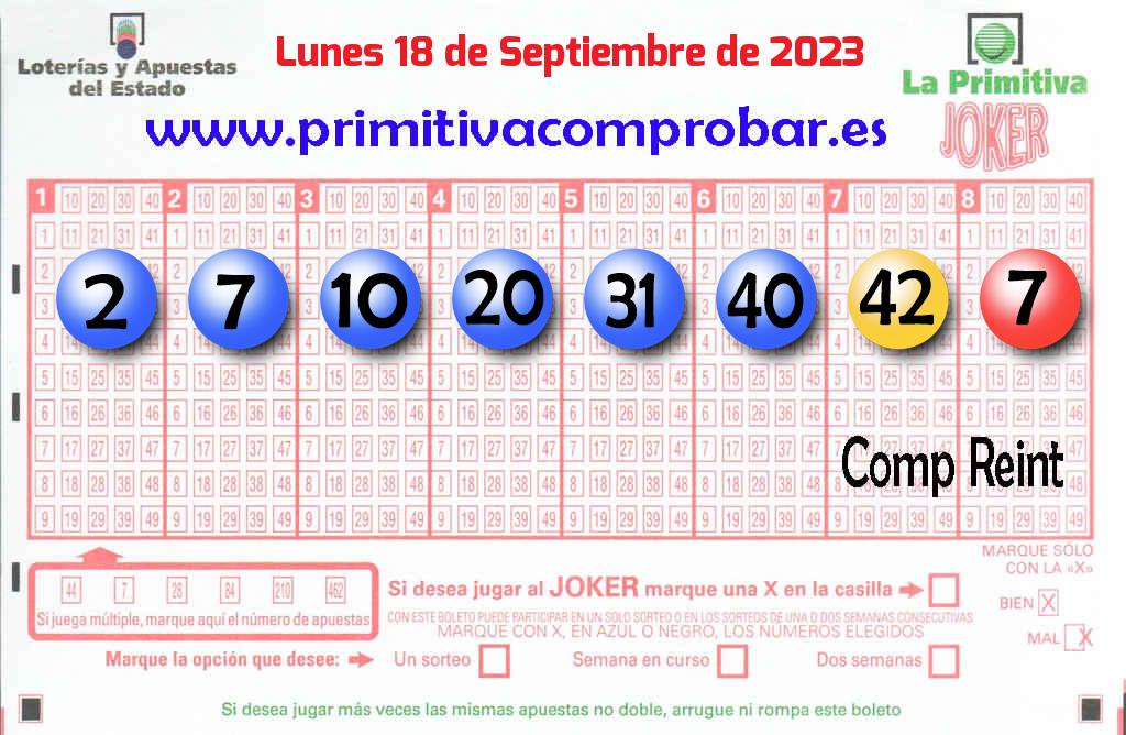 Primitiva del 2023-09-18