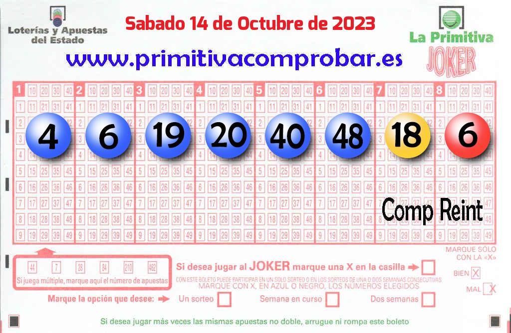 Primitiva del 2023-10-14