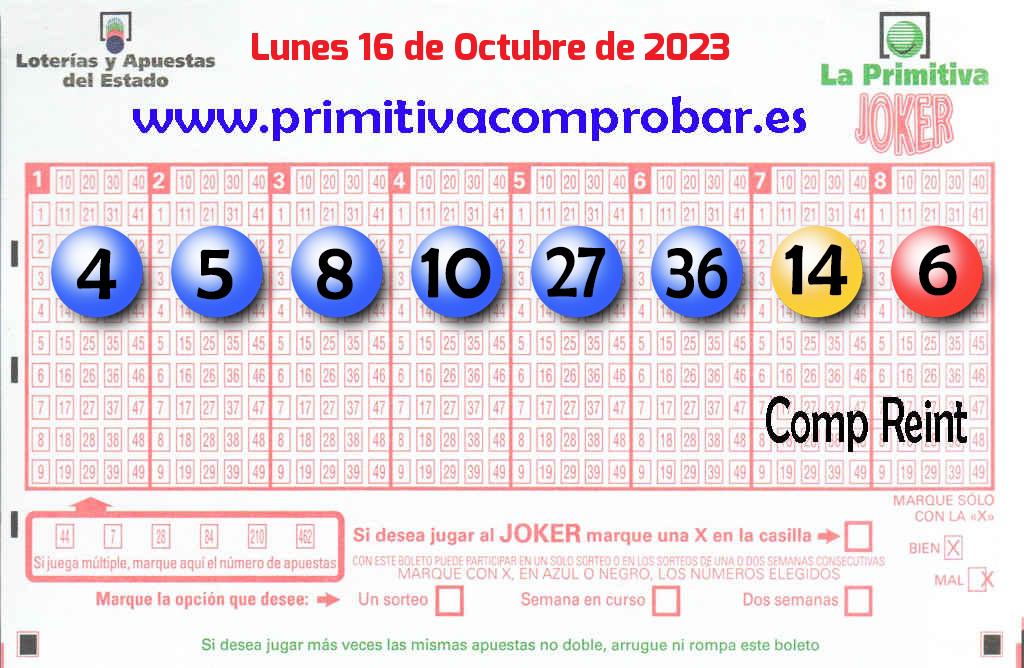 Primitiva del 2023-10-16